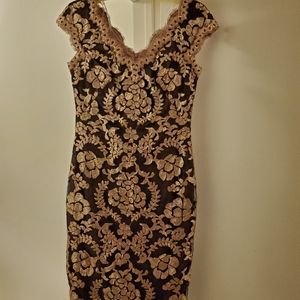 Tadashi Shoji Rose Gold dress